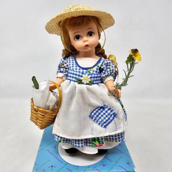 MADAME ALEXANDER 14647 REBECCA OF SUNNYBROOK FARM 8" DOLL 1996 IN BOX W/ STAND - Picture 2 of 10